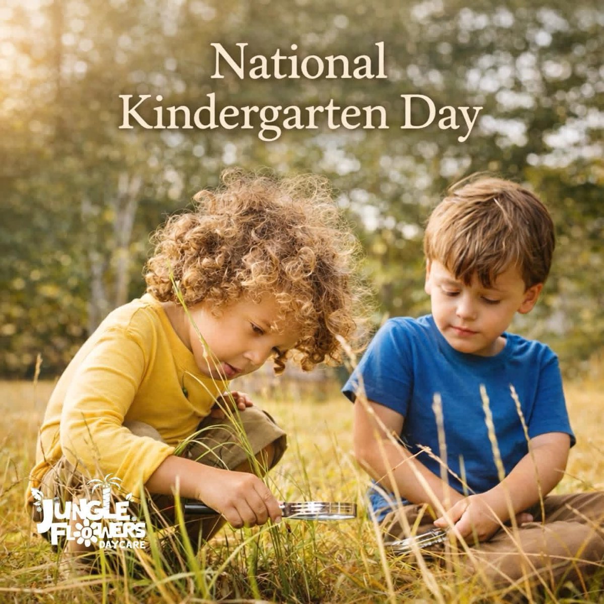 jungleflowersd's tweet photo. Where curiosity leads, learning begins.🦋 🔎 
Today we celebrate the beauty of early childhood, a time for wonder, exploration, and discovering the world through nature.

Happy National Kindergarten Day! 

#NationalKindergardenDay #JungleFlowers #Naturebasedlearning https://t.co/WqRmoTezJ2