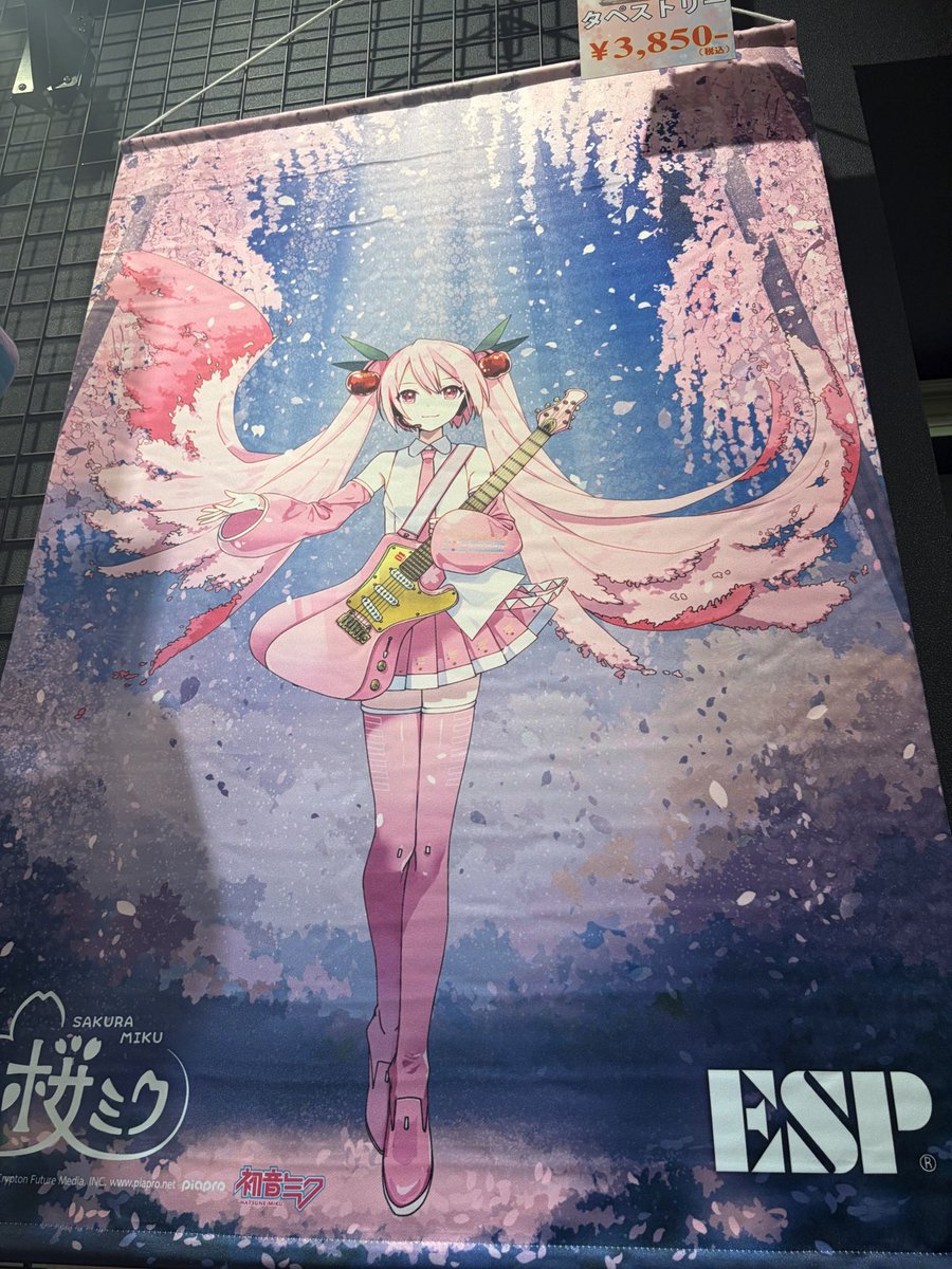 espcustomshop's tweet image. GrassRoots G-STREAM-Miku -SAKURA MIKU Edition- 発売記念キャンペーン開催中‼️

🎁来店特典
✨非売品ピック（一人1枚まで）
✨スマホ用壁紙（店頭二次元コードから）

キャンペーン詳細は→espguitars.co.jp/campaign/57141/
　
是非この機会にご来店ください♪

#ESPGuitars #SAKURAMIKU #初音ミク #桜ミク