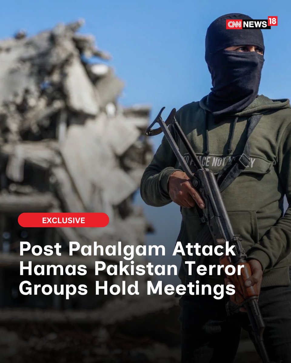 CNNnews18's tweet image. Indian central agencies have recorded a marked increase in coordination and meetings between Hamas and Pakistan-based terror organisations following the Pahalgam attack

@AnkurSharma__  | #Pahalgam #Hamas #Pakistan #Terrorism 

news18.com/world/after-pa…