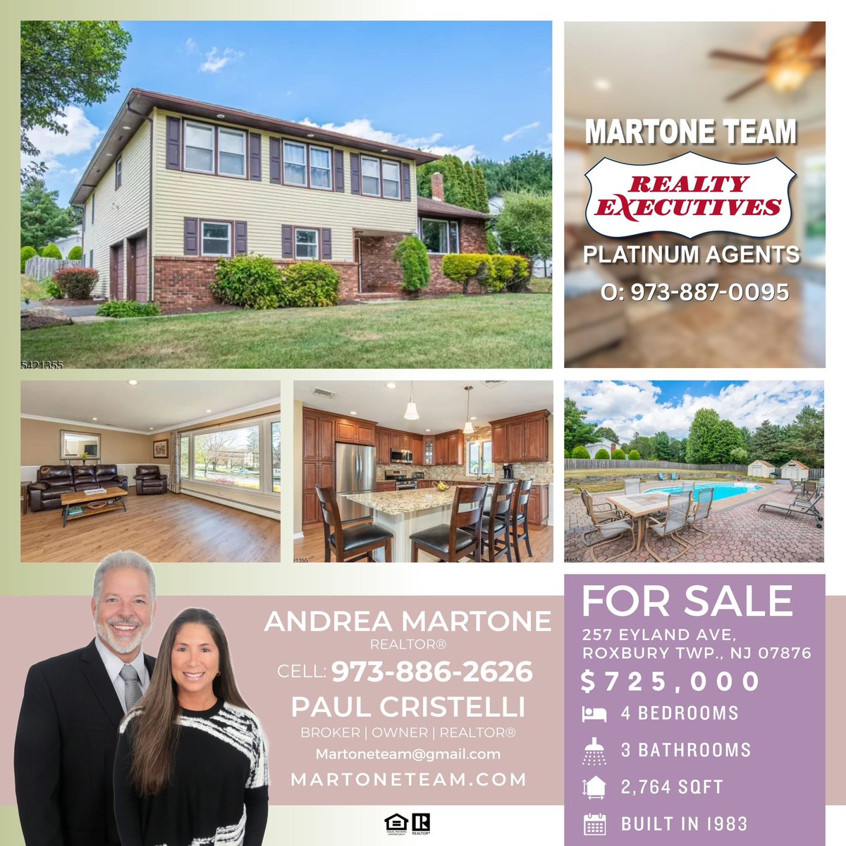 ANDREAMARTONE's tweet photo. #NewListingAlert #JustListed #Succasunna #RoxburyNJ #NJRealEstate #DreamHome  #MoveInReady #MartoneTeam https://t.co/X1Lqv7UcFA