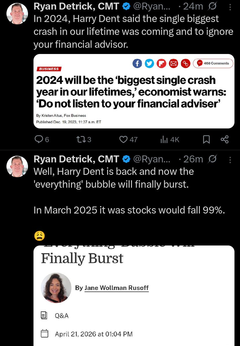 AnthPB's tweet image. …and who could forget Harry Dent:

#permas #permabears