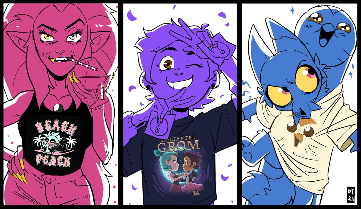 Throwback to this toh art dana did of the announcement of toh shirts being sold