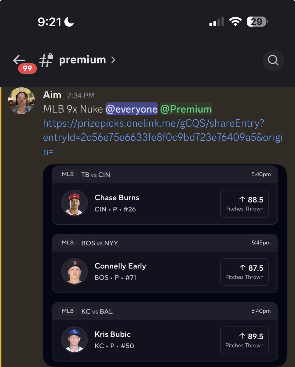 cdl_aim's tweet image. $750 to 10 followers that: LIKES + RTs👀

PREMIUM SWEPT A MLB 3 MAN NUKE FOR $300k🔥

I KEEP TELLING YOU TO STOP MISSING OUT🤑💯

🚨𝙋𝙍𝙀𝙈𝙄𝙐𝙈 𝘿𝙄𝙎𝘾𝙊𝙐𝙉𝙏 𝙇𝙄𝙉𝙆
👉🏽winible.com/aimcdl

#GamblingCommunity #PrizePicksMLB #GamblingTwitter #AimsHQ #PrizePicks