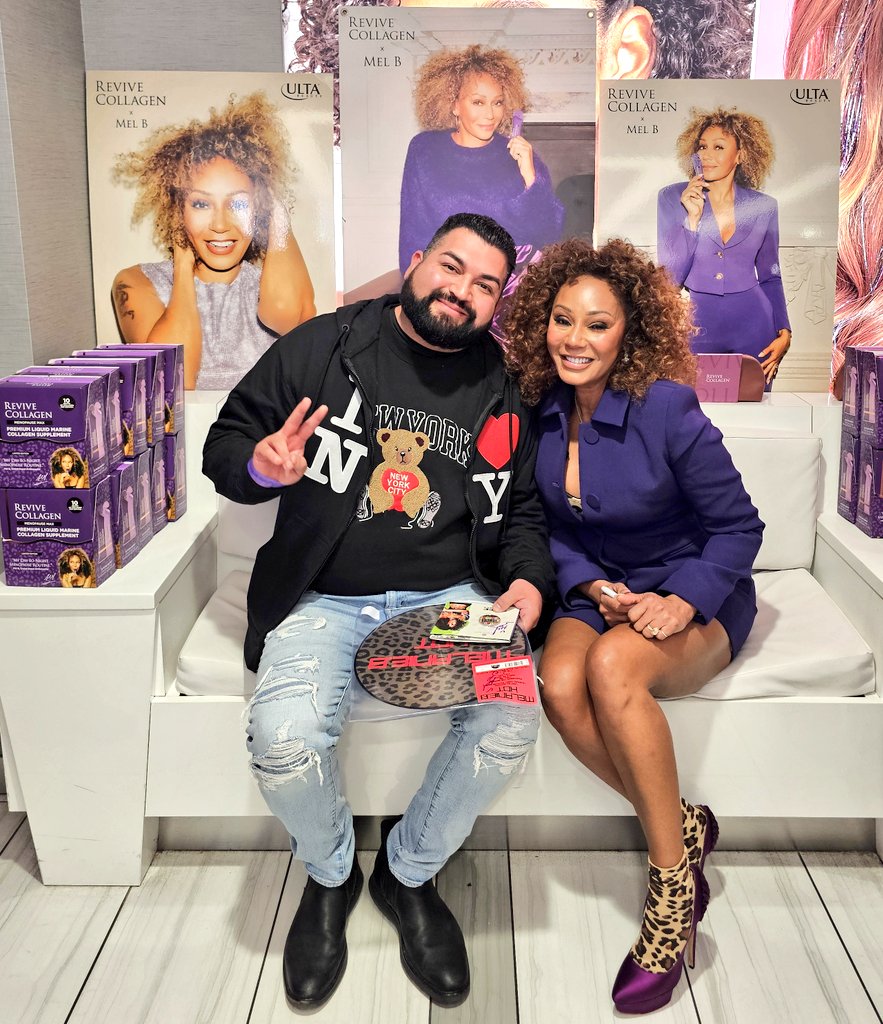 dannyspice87's tweet photo. @OfficialMelB meet and greet @ultabeauty @ReviveCollagen #melb #scaryspice #spicegirls. https://t.co/Fdwfyu4vGL