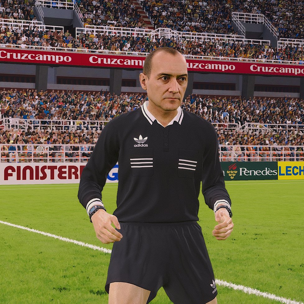 gordoumbanda's tweet image. Antonio López Nieto
Arbitro de la Liga Española 
Fue uno de los árbitros más prestigiosos de España, sumando más de 200 partidos en Primera División y logrando cinco Trofeos Guruceta.
solo en @PESCLASICO  para #eFootballPES2021 PC