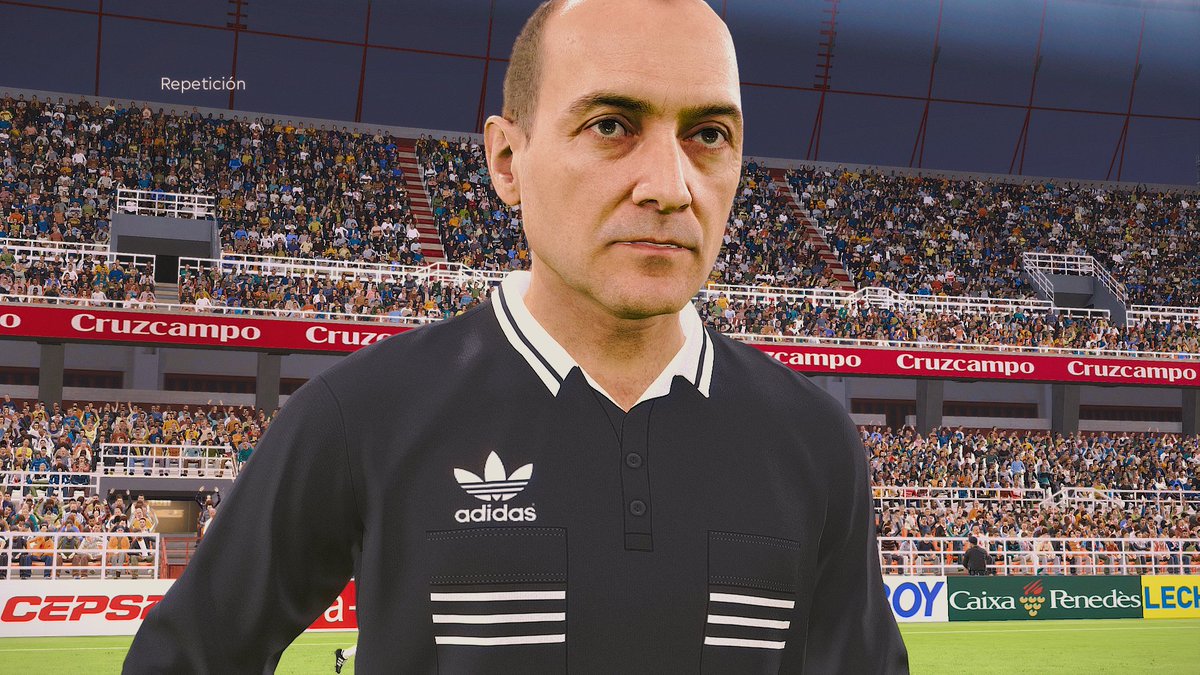 gordoumbanda's tweet image. Antonio López Nieto
Arbitro de la Liga Española 
Fue uno de los árbitros más prestigiosos de España, sumando más de 200 partidos en Primera División y logrando cinco Trofeos Guruceta.
solo en @PESCLASICO  para #eFootballPES2021 PC