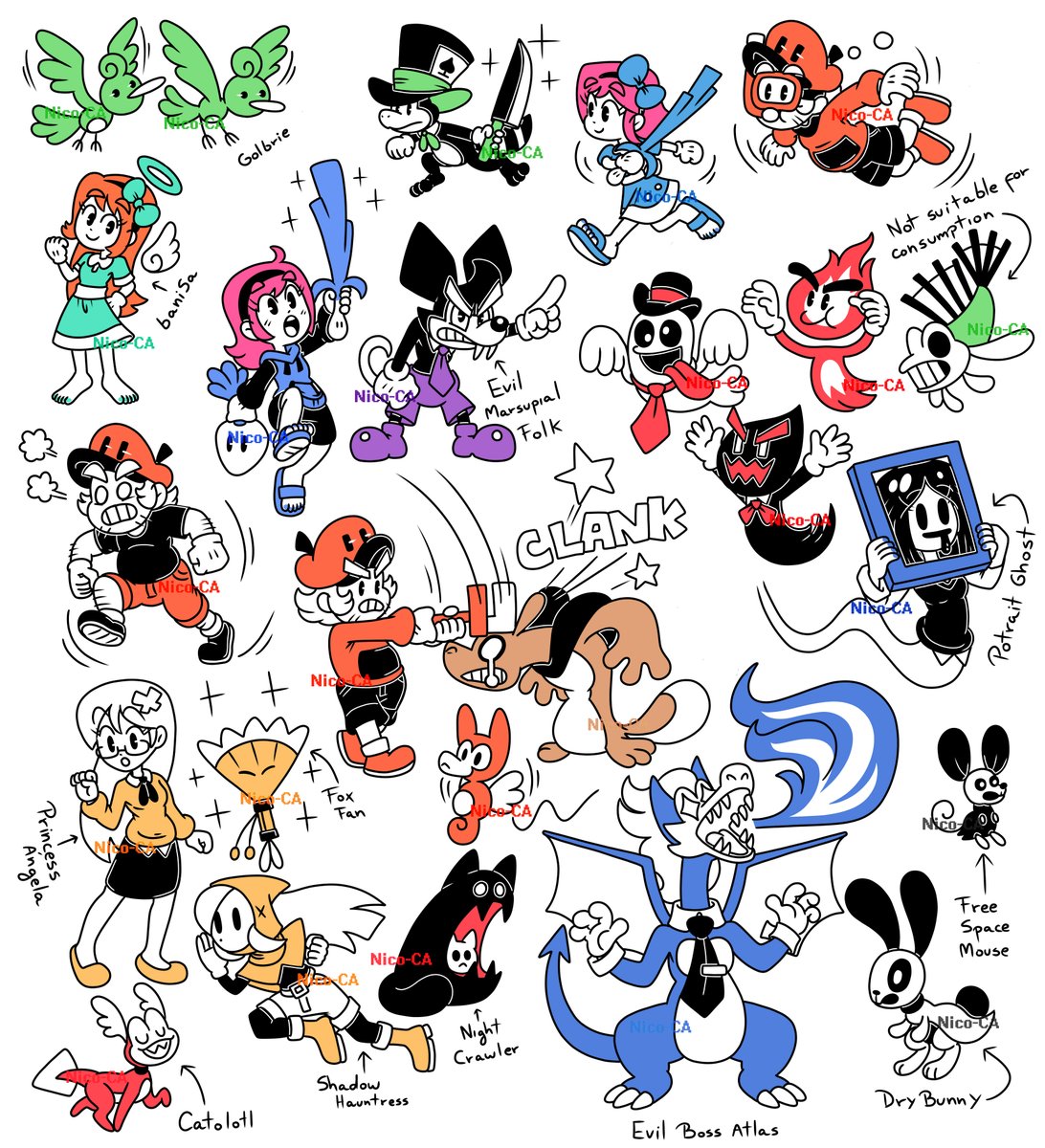 nico_ca1's tweet image. Grupal (2021)
#nicoca #illustration #oc