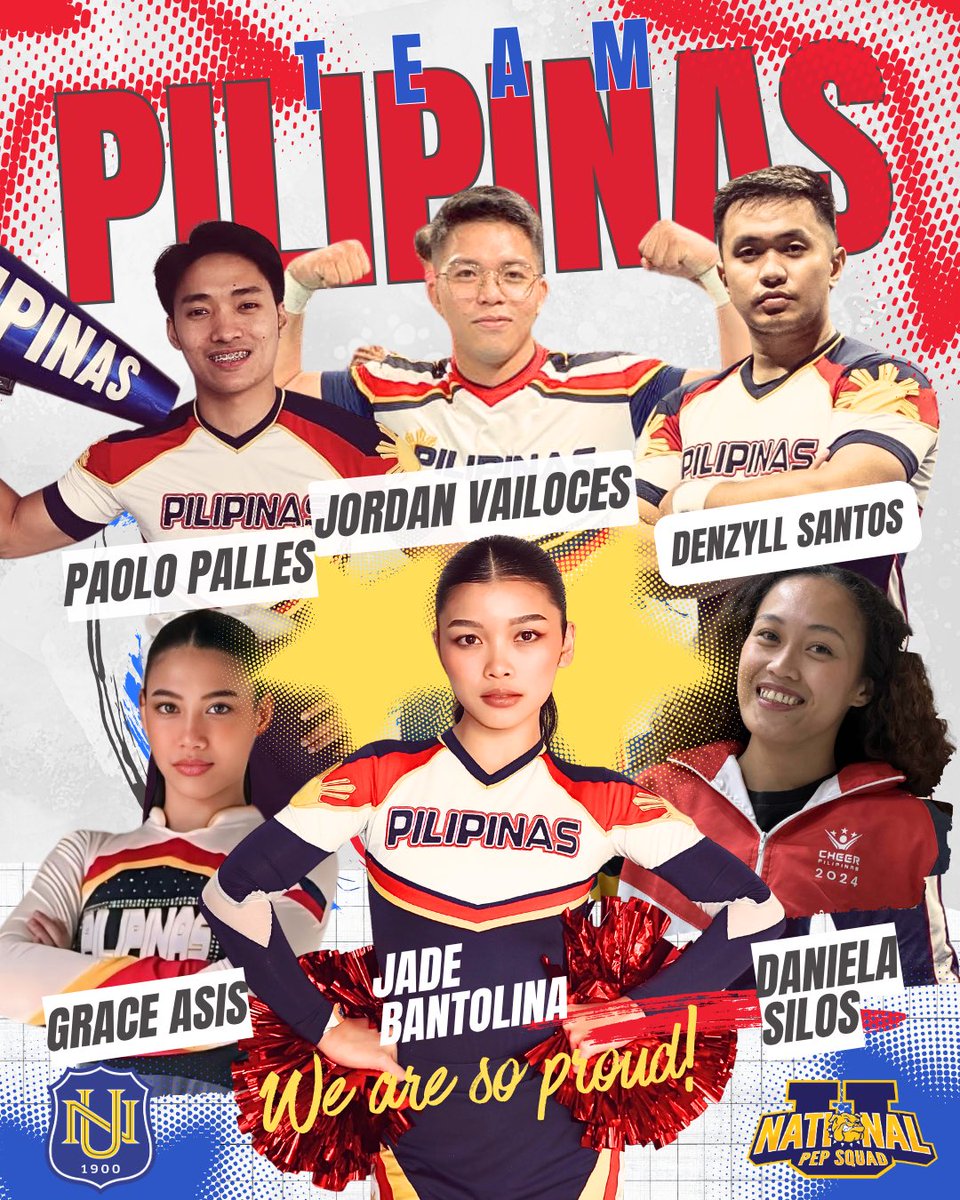 nupepsquad's tweet photo. All the way from NU to the world stage 🇵🇭✨

We are beyond proud of our NU Pep Squad Alumni representing the Philippines at the ICU Worlds 2026. Your journey is a testament to hard work and passion. Laban lang, ibuhos ang galing, at ipakita sa mundo ang pusong Pilipino. 💛💙🏆🐶 https://t.co/5EkkTiD9WK