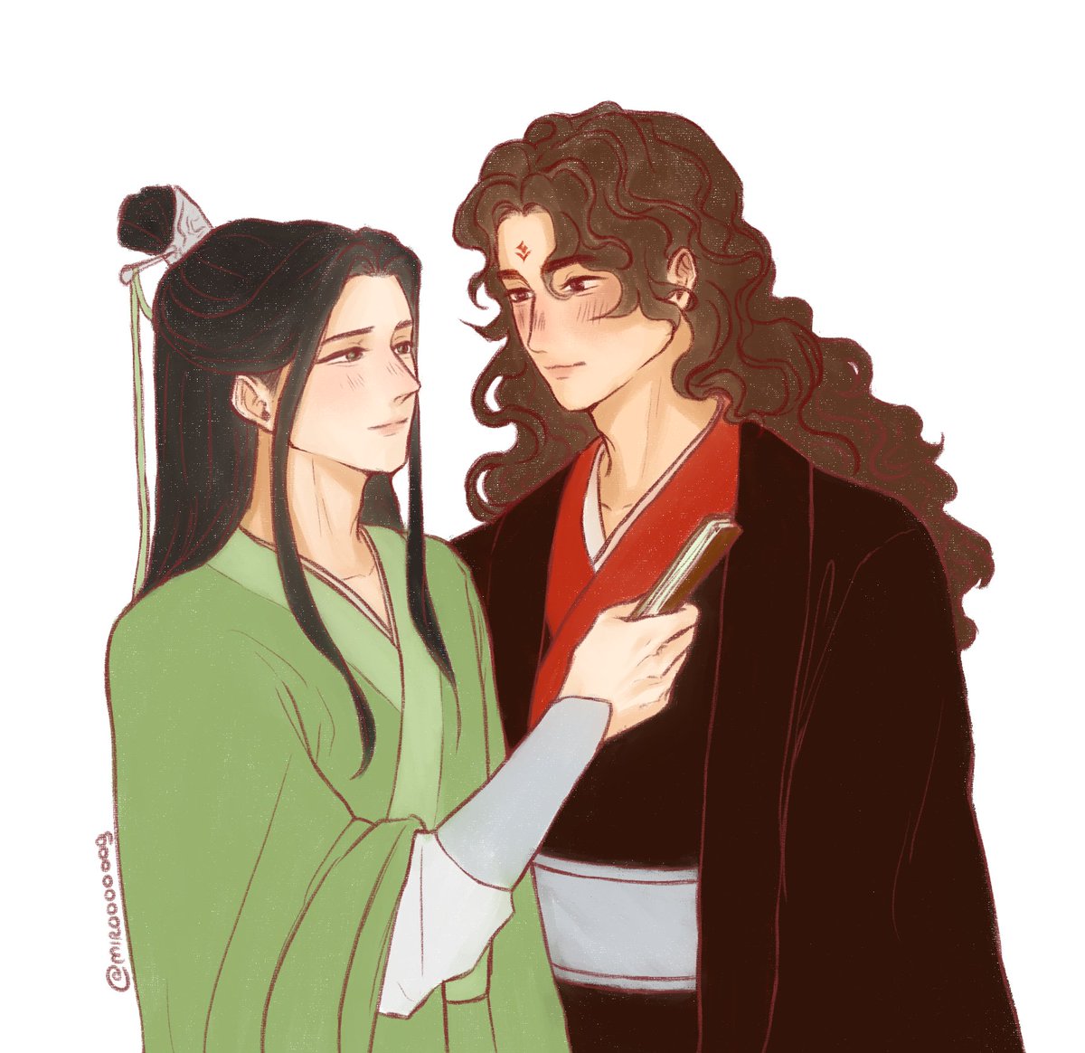 Miroooooog's tweet photo. Quick sketch trying to figure out how to draw their faces the way i picture them ✨ 
not there yet 
#bingqiu #svsss https://t.co/ObjO0X7cvE
