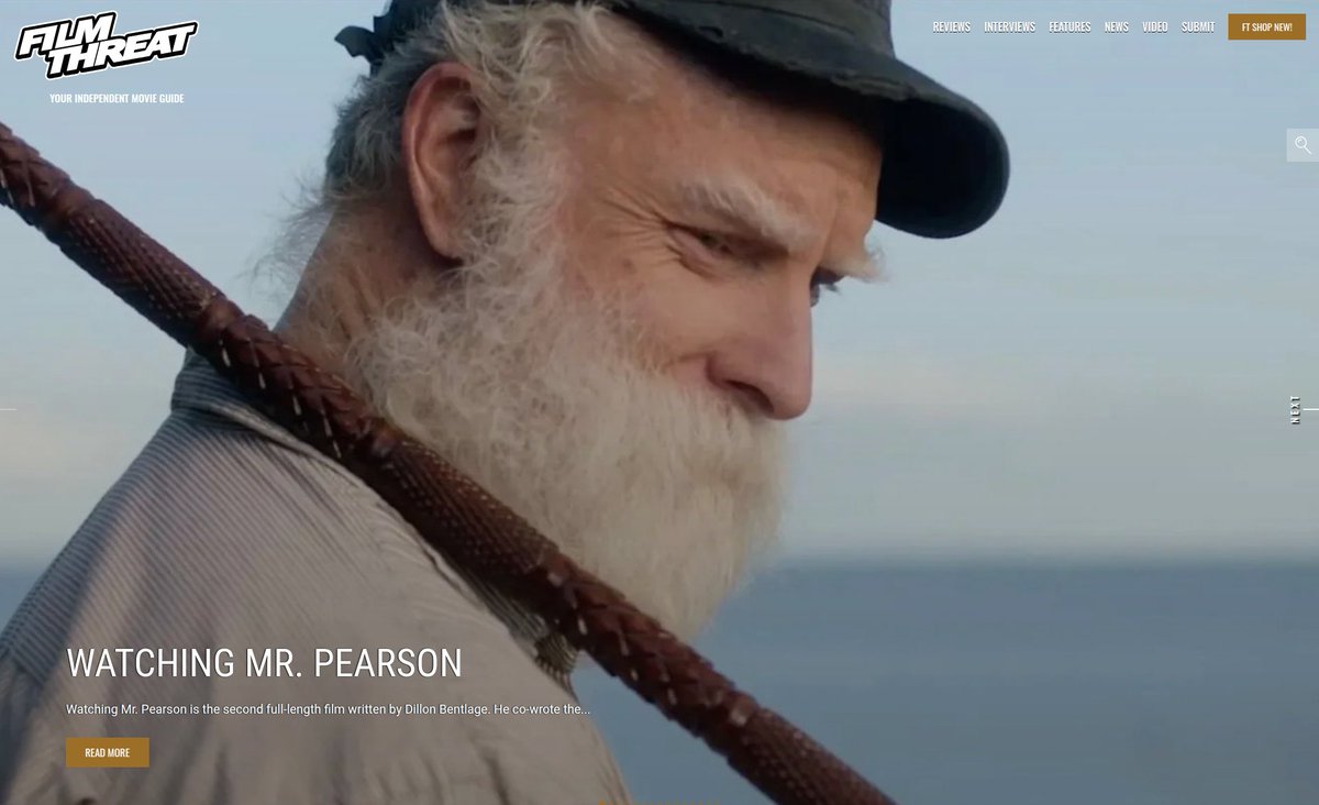FilmThreat's tweet image. “…Caroline has figured out how to communicate with him. The two reenact scenes from Mr. Pearson’s films…” Bobby LePire on Watching Mr. Pearson.
filmthreat.com/reviews/watchi… #SupportIndieFilm #Drama #WatchingMrPearson