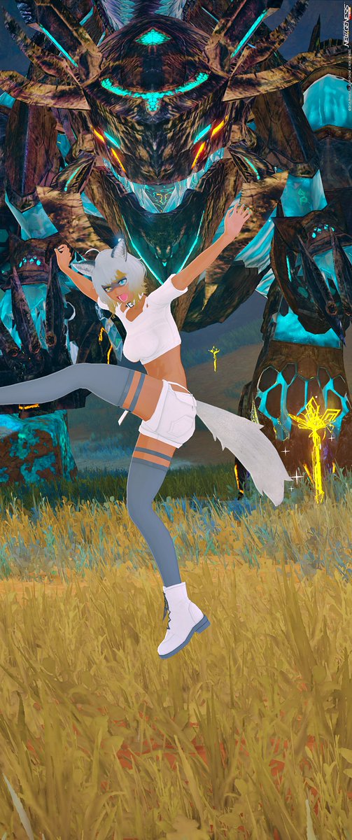 ティクス ケモ娘さん [腹へった] 
#メンテの日なのでssを貼る
#PSO2NGS_SS