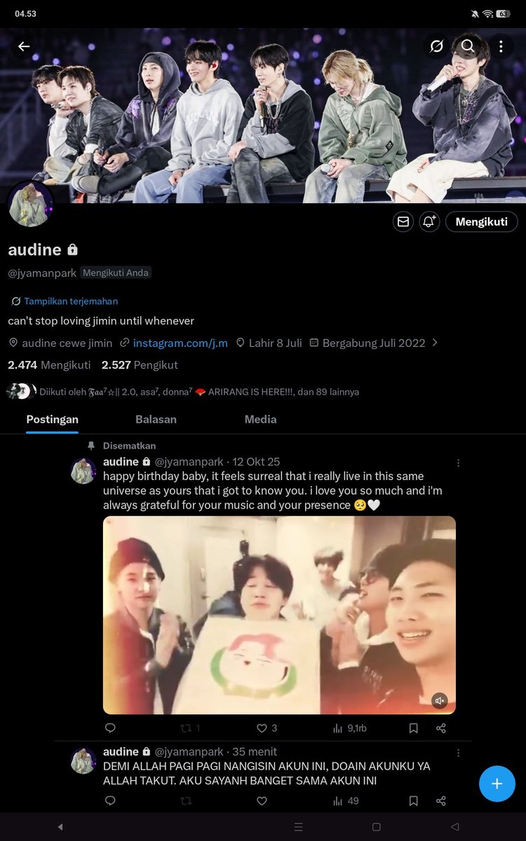 audine yang baru, jyamanpark di hack. TOLONG FB AK tweet media