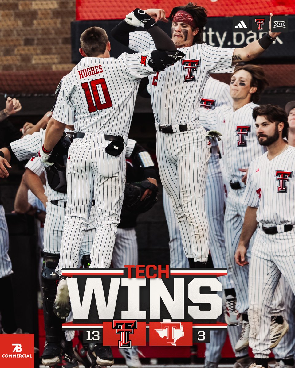 TTU_Baseball's tweet photo. Back in the win column! 

#WreckEm | @7BCommercial https://t.co/rnYsFWUFM0