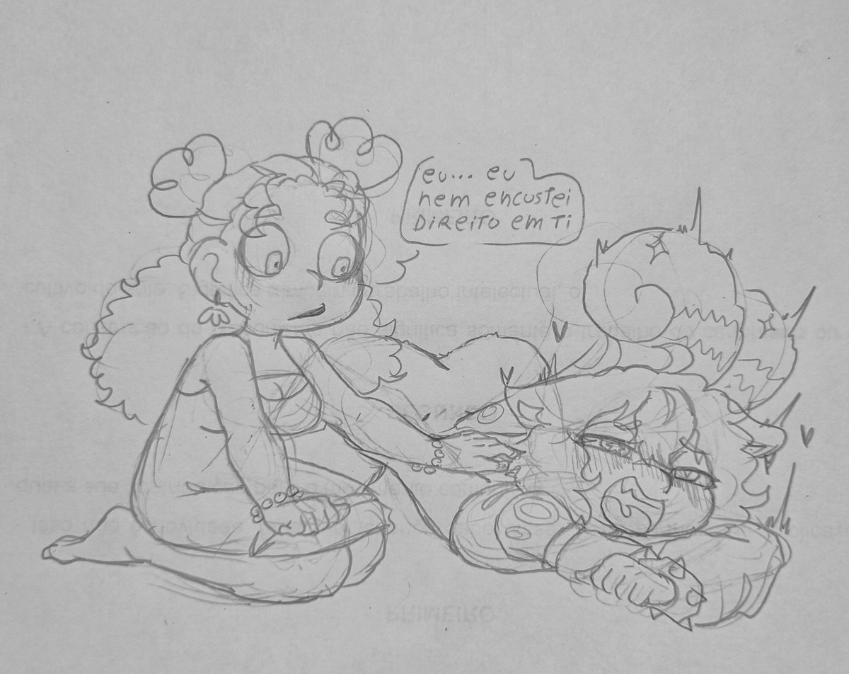 Fiz um primeiro desenho com minha oc fazendo um carinho gostoso, mas n gostei do resultado e resolvi fazer outro 

No fim acho q fiz uma mini tirinha ksksksks