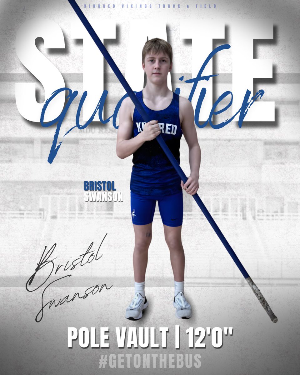 khstrackfield1's tweet image. 💥STATE QUALIFIER💥
❗️TOP 10 ALERT❗️

For the first time ever, Bristol is on the bus! He vaulted 12’ 0” today and SQ for state! This also puts him on the Top 10 list! Great job Bristol! 🙌🏻

🏆 Pole Vault
🏅 Bristol Swanson
📏 12’ 0”
⬆️ KHS all-time #7

#getonthebus