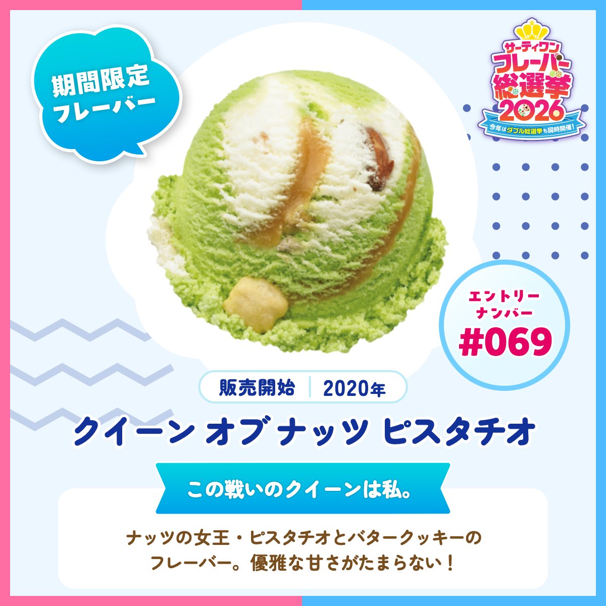 サーティワン総選挙2026 エントリーフレーバー紹介✨ ＼ 🍨エントリー