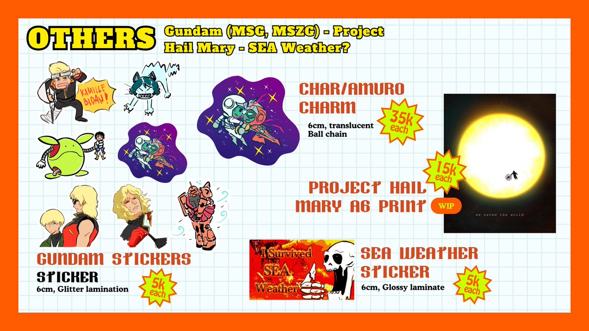 JenoSpoon's tweet photo. [💖&amp; RT are appreciated!]

More items for #CF22 ! This is *NOT PO*, just some kind of stock interest check. Kalau mau ditag di final catalogue silahkan reply! 

📍 Warung Tural J40
📌 Both days OTS ⚠️ NO MAIL
☄️ Marvel, DC, Gundam, Project Hail Mary

#COMIFURO22 #CF22catalogue https://t.co/ZVost3A8MU