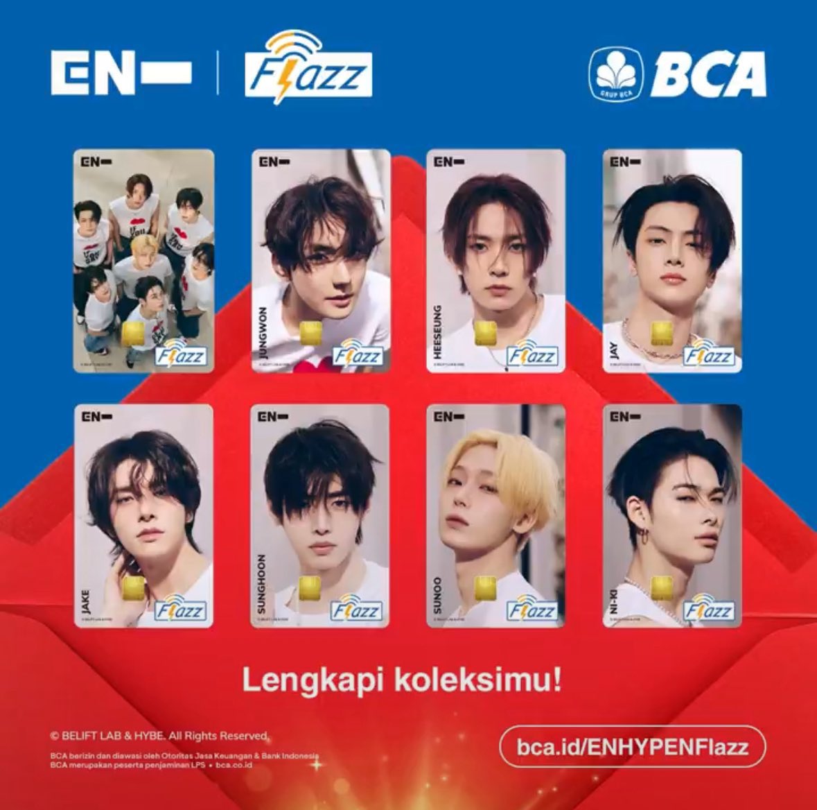 hiuronoo's tweet photo. ENHYPEN FLAZZ BCA 

aku open jasa co, set pakai alamat sendiri. privacy dijamin aman 100%
fee 5k/co 

masi adaa all member kecuali ot7 yapp https://t.co/nClBYtxJg8