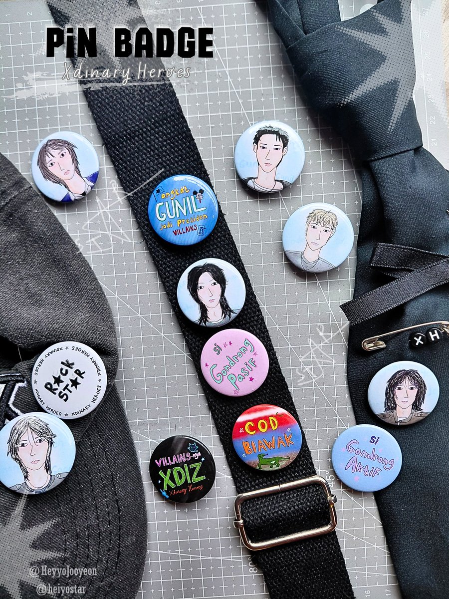 𝄞𝙊𝙥𝙚𝙣 𝗣𝗿𝗲-𝗢𝗿𝗱𝗲𝗿 Pin Badge Xdinary Heroes 🎸 by