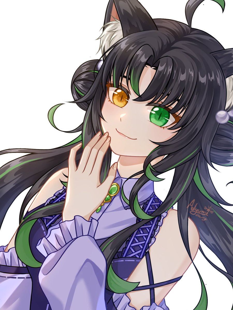 adyumi_hikary's tweet photo. Adding more bust-up portfolio~

Birthday gift for my friend 🥰🫶🏻🧡💚 OC belong to @jihanneko4072 https://t.co/bKd8UIQRHW