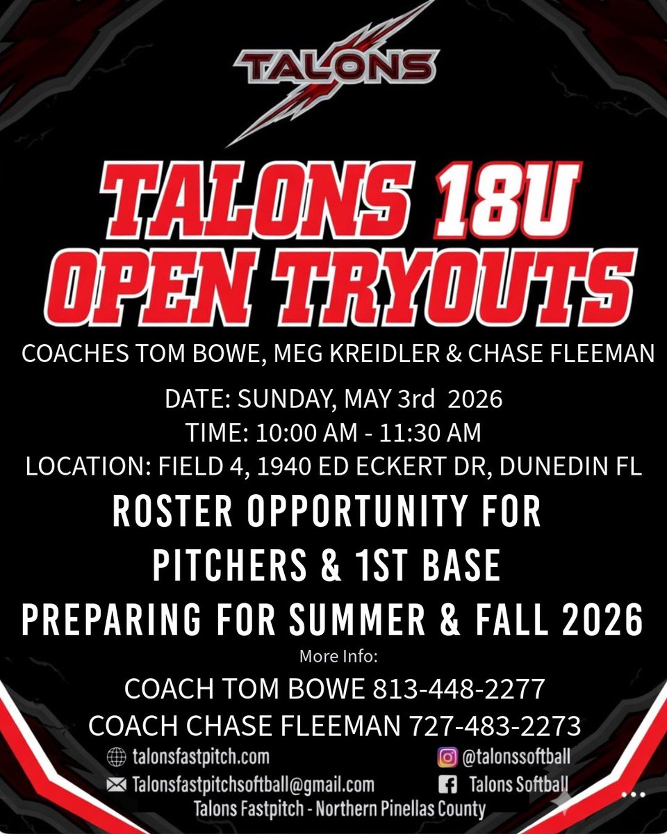 Talons Softball tweet media