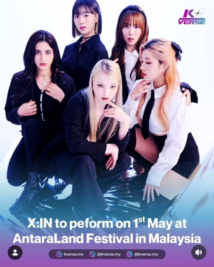 tiger_xin_news's tweet image. #update #Instagram ~
Rising girl group X:IN is officially hitting the stage at AntaraLand Festival

Catch them LIVE on 1 May 2026,and yes,its about to be a whole moment

From powerful performances to next-level stage presence,this is your sign to SHOW UP and scream your lungs out