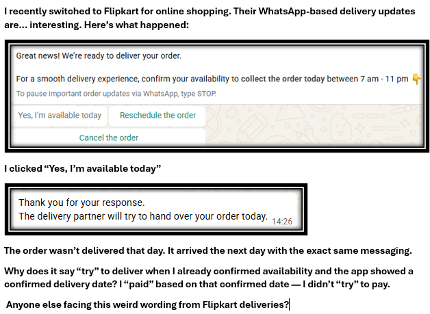 Vijay04Tweets's tweet photo. Flipkart! @Flipkart @flipkartsupport https://t.co/v2xhHpdxmF
