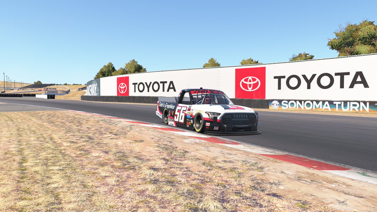 BeastFTSE's tweet photo. Took on Sonoma tonight in @AREAiRacing. Started 14th and finished 16th, but most importantly I kept the #TubbsGraphics truck spotless all race. All in all I'd call this a successful race!
 
@LVVRacing
@CoffeeBlackout Code: TUBB20
@ptrtv1
#TubbsGraphics https://t.co/B10DdEwvYc
