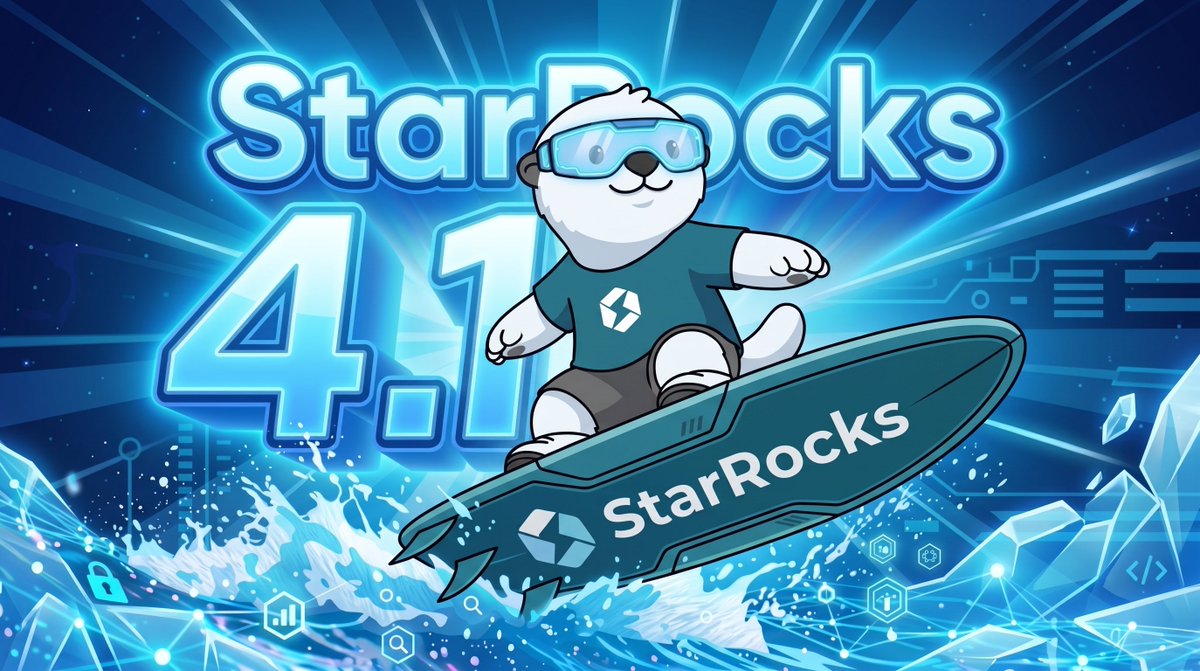StarRocksLabs's tweet photo. StarRocks 4.1.0 is now available! 🚀

This release brings major improvements to shared-data architecture and stronger support for Iceberg.

Full release notes: https://t.co/xOiRVhG8Cm

Huge thanks to everyone in the StarRocks community who helped make this release possible! 🎉 https://t.co/VJgrOPNllP