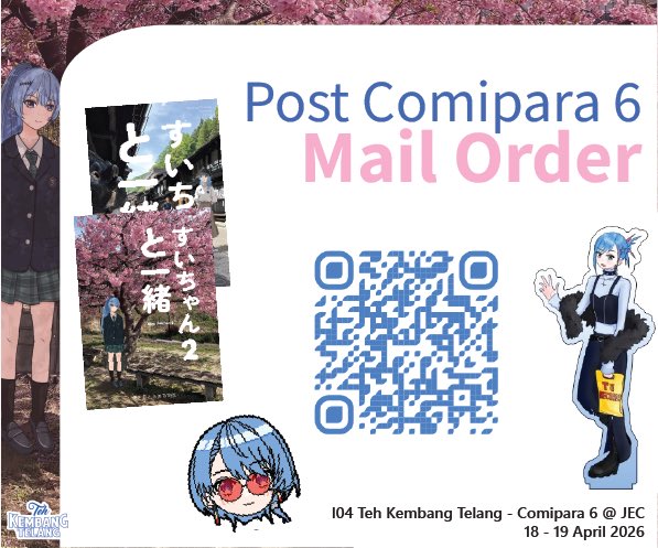 Pagi ges
Like dan ritwit appreciated ✨🙌
Akhirnya sempet juga bikin form post #Comipara6 mail order

Stok terbatas aja setelah event, beberapa udh sold2 juga

Print selain postcard, ga kujual lagi online 

Bisa lsg ke qr di gambar
Atau link di bio yak