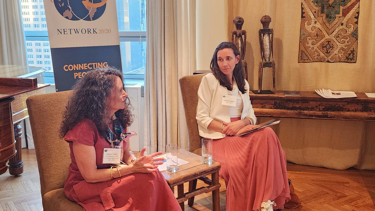Network2020's tweet photo. Thank you, Amb. Michèle Taylor, U.S. Ambassador to the @UN_HRC (2022–2025), for a timely discussion on the evolving landscape of global human rights.
💬 We’re grateful to everyone who joined us at our event.
Become a #Network2020 member: https://t.co/Hsi1zemk4x https://t.co/fWjPzmTRz5