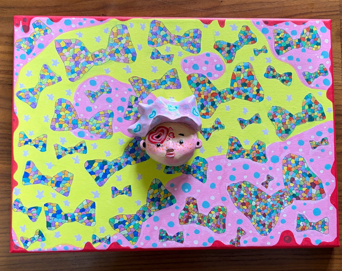 hisamarisan's tweet photo. 久しぶり作品。
ネガティブな思考になっていた。
今は、描きたいから描く。
作りたいから作る。

そして、色んな人に見て欲しい！
私の作品を！

題「可能性（今はまだ未完成）」

#イラスト
#アクリルマーカー
#オーブン粘土 https://t.co/kiTHl8WkxJ