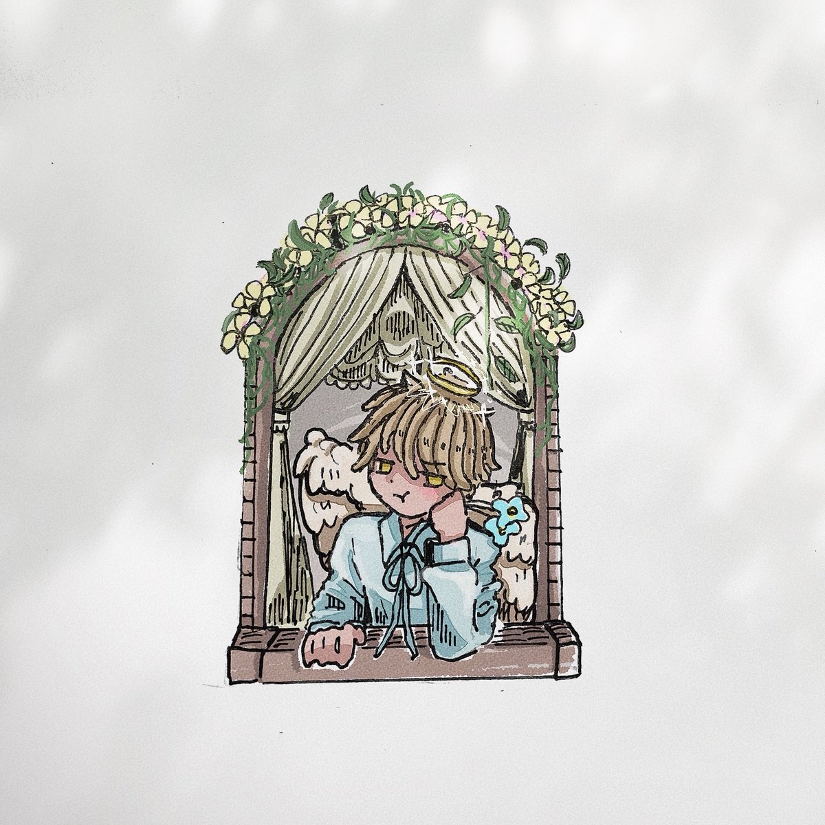 fleur_o4o's tweet image. #イラスト #illustration

『A gift from someone』