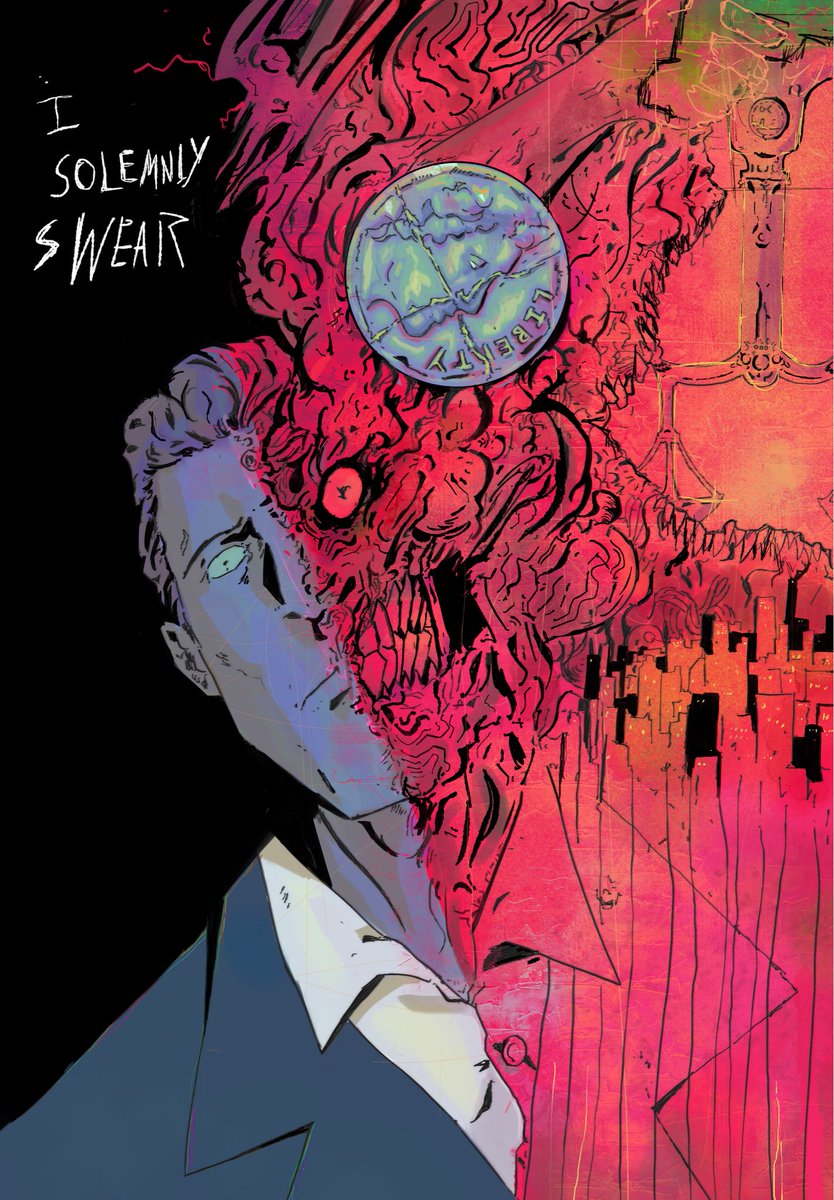 draw4protein's tweet image. Old two face drawing i did
#smallartist #batman