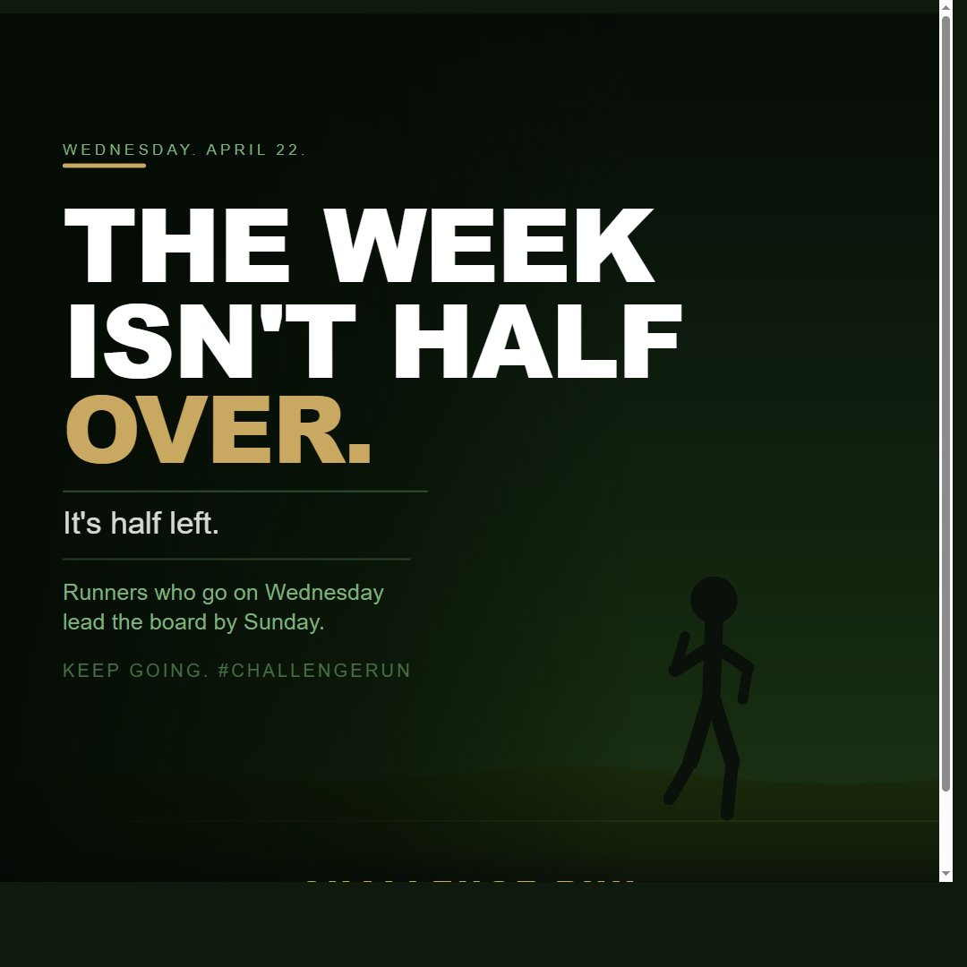 Challenge Run tweet media