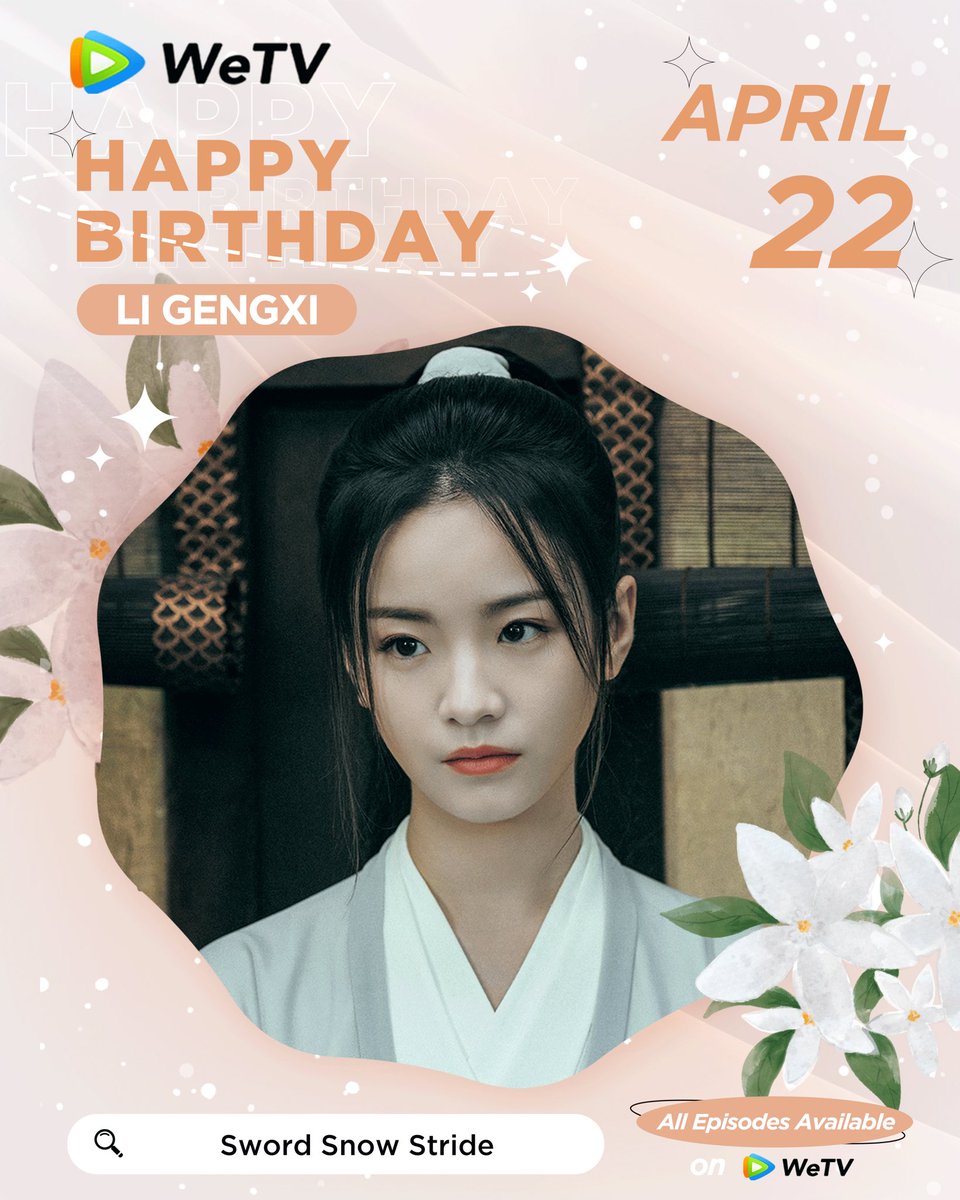 WeTVOfficial's tweet photo. Happy Birthday to #LiGengxi 🎂💕

Love your performance in #LaterILaughed #TheLongSeason #SwordSnowStride  

Looking forward to more of your amazing works. ✨

#李庚希 #不讨好的勇气 #漫长的季节 #雪中悍刀行 #WeTV #WeTVAlwaysMore https://t.co/5JTvxthk9I