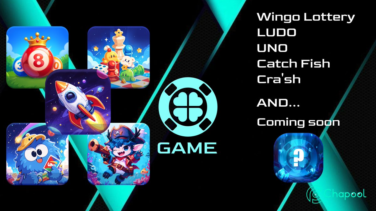 🎮New games are already coming soon

🔥Games already released: Wingo Lottery、LUDO、UNO、Catch Fish、Crash

The next game will be released soon, so stay tuned!
#Chapool #체인풀 #GameFi