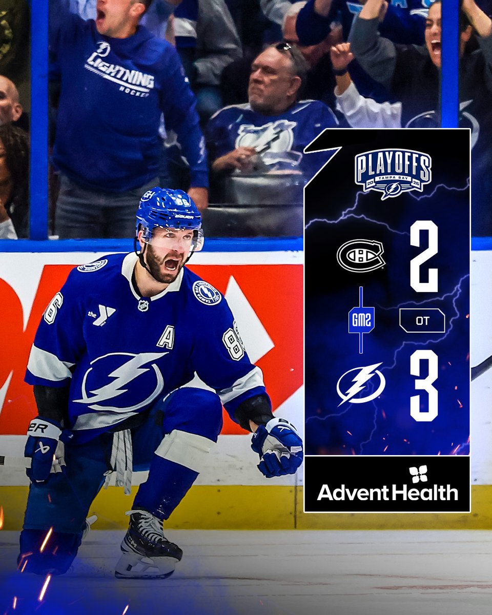 Consider the series even ⚡️

#GoBolts | #MTLvsTBL