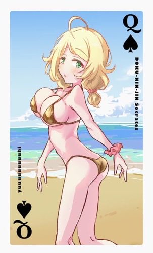 佐城雪美 ,遊佐こずえ 「スペースが出ましたので改めて、5/3MBF17内、マイクロビキニフェスティバルの」|ゆう？ひ？＠日曜東ツ17aのイラスト