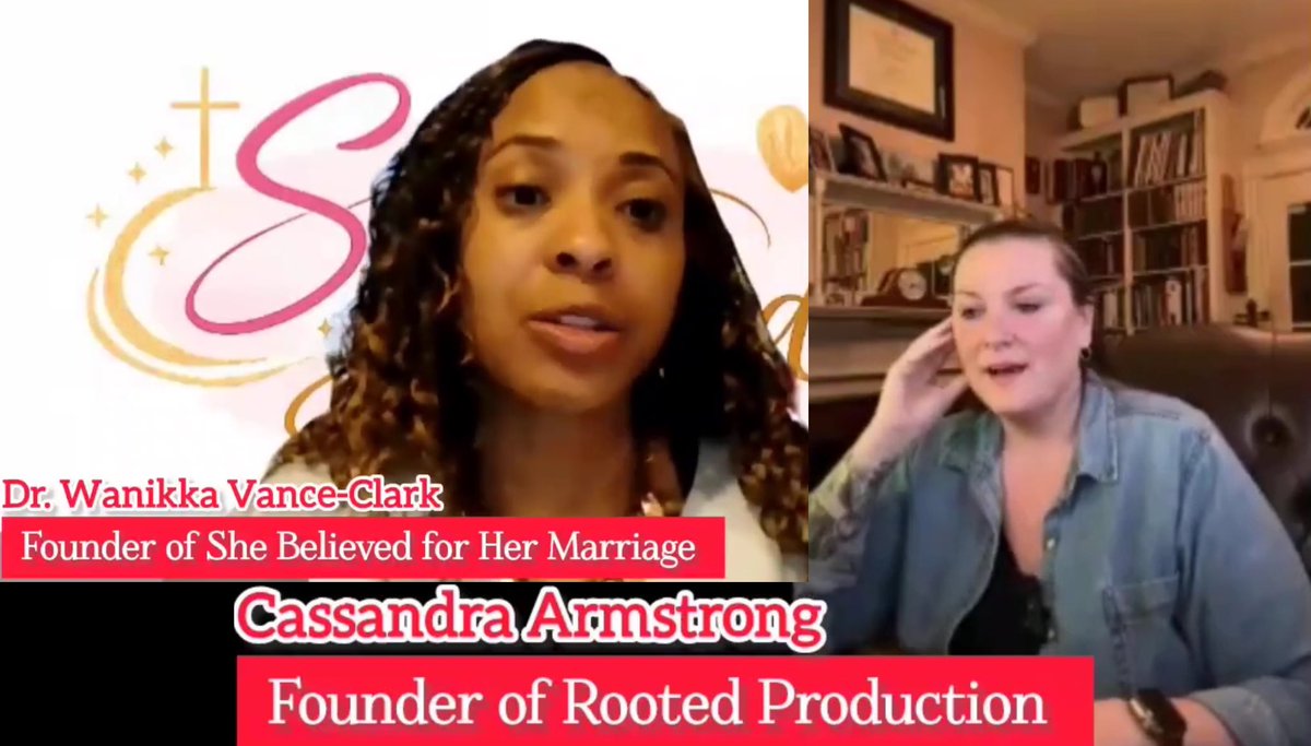 cassarivers's tweet image. My interview with Dr. Wanikka Vance-Clark on “She Believed for Her Marriage” is out now. We had an incredible conversation about #grief in a #marriage, the impact of grief on a marriage, and being able to see how God uses the hardest moments for good.
youtu.be/vKDmU-Xncpg?si…