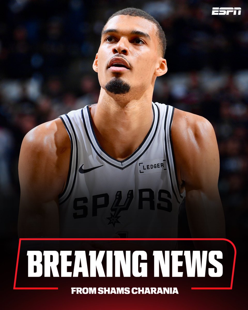 San Antonio's Victor Wembanyama has been diagnosed with a concussion and will have further testing on Wednesday.