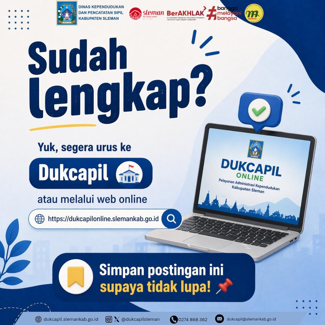 Disdukcapil Kab. Sleman tweet media