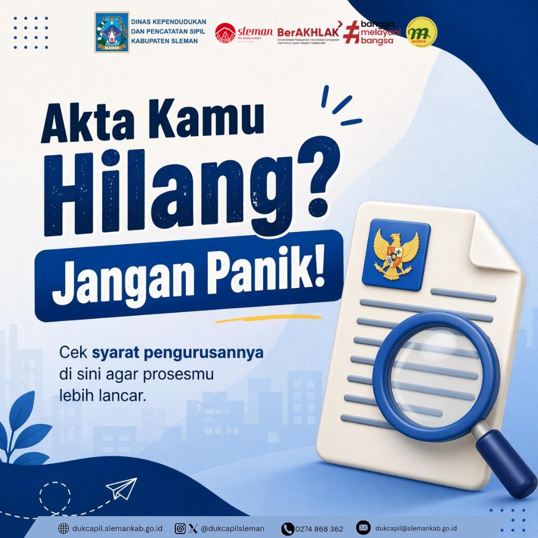 Disdukcapil Kab. Sleman tweet media