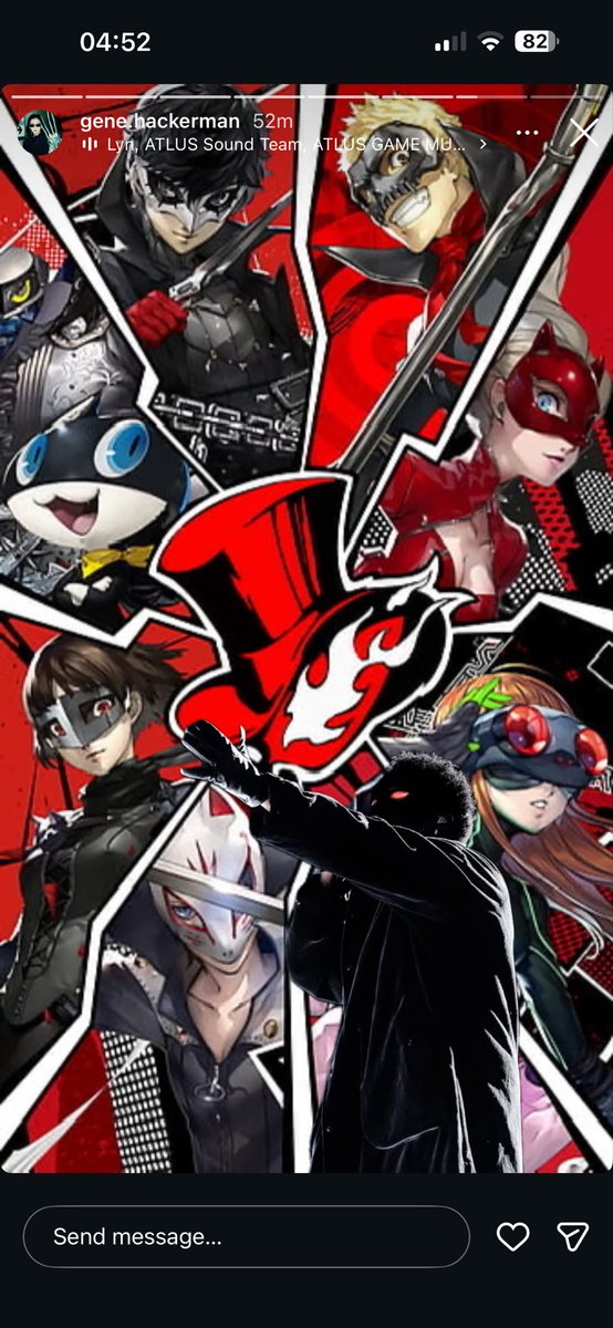 The Weeknd posts a picture of him on tour with the Phantom Thieves in the background