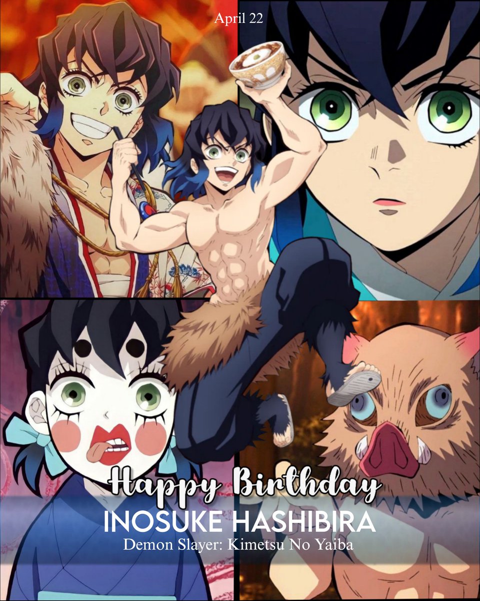 AngelLee0904's tweet photo. April 22 || Happy birthday to the boar boy, Inosuke Hashibira! 🥳🐗

#鬼滅の刃
#KimetsuNoYaiba
#DemonSlayer https://t.co/tpfXfQ7Zv2