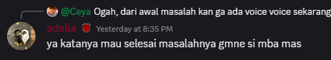 lauveront's tweet photo. dan mereka baru jawab jam 8 malem, entah mereka ngapain padahal dari sebelumnya mereka on discord loh ?? hebat. lagi diskusi biar tetep jadi korban kah ?? padahal gua korban yang kena ss disini wkwkw (mereka beberapa kali maksa voice padahal dari awal itu ketik, takut di ss ya ?) https://t.co/M4g6X8zH5N