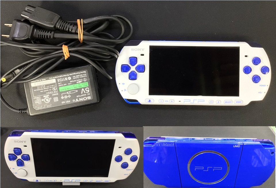 PSP-3000 本体 ホワイト/ブルー ソニー SONY PSP ホワイト/ブルー ジャンク PSP-3000 : ワットマン