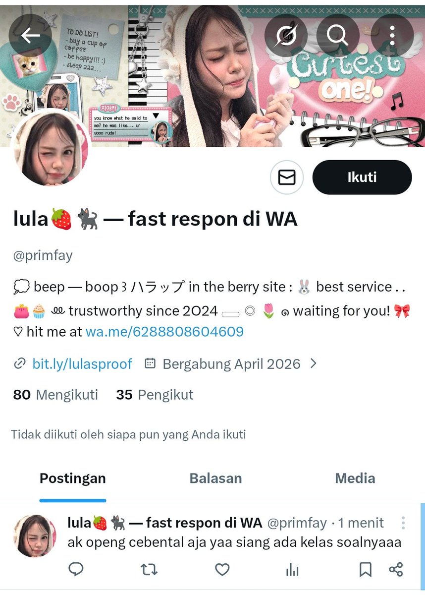 Laviska, cek nomor get contact tweet media