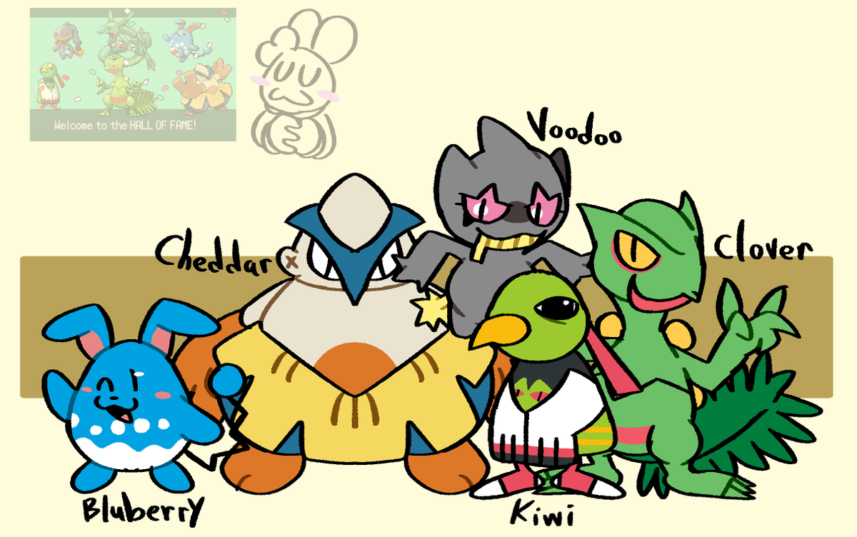 My uh Emerald Team (Pretend Rayquaza is there)
#pokemon