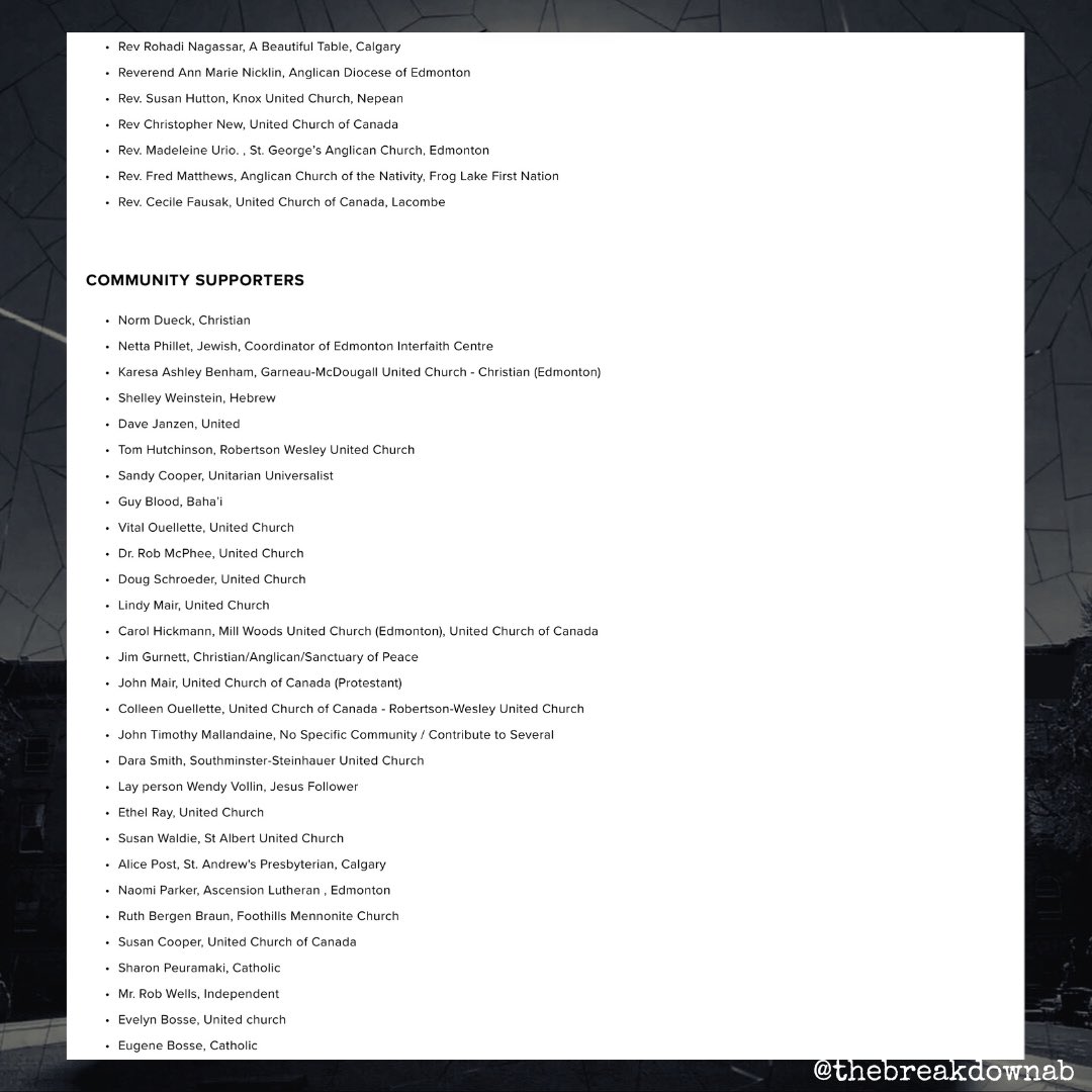 TheBreakdownAB's tweet image. "That is not a gathering shaped by the values of welcome and humility. It is a gathering shaped by access and privilege."

Almost 100 faith leaders across the province have penned an open letter condemning Smith's elite "Christian Summit" that costs up to $650 a ticket. 

#abpoli